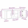vidaXL TV-skab Gammelt tr&aelig; 100 x 31,5 x 35 cm Konstrueret tr&aelig;
