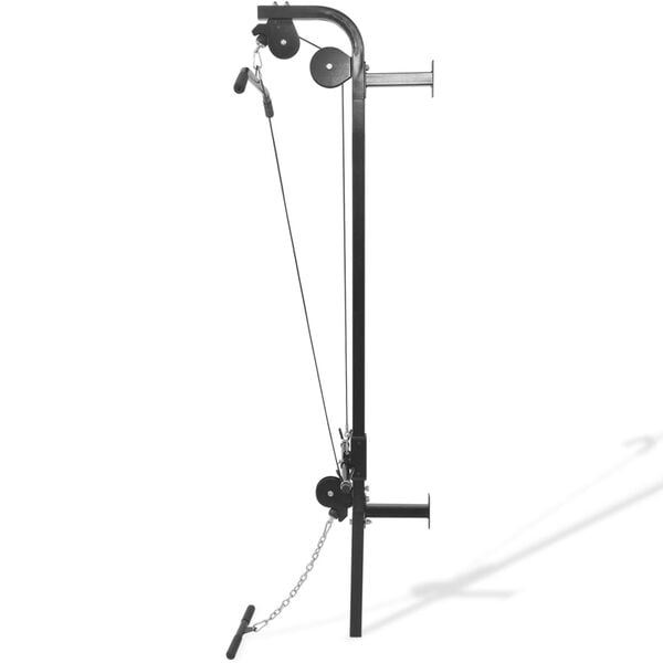 vidaXL v&aelig;gmonteret home gym med 2 pull up-st&aelig;nger