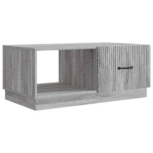 vidaXL Sofabord Gr&aring; sonoma-eg 90 x 50 x 37 cm Konstrueret tr&aelig;