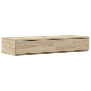 vidaXL Sengeskuffer Sonoma eg 100 x 36,5 x 16,5 cm Konstrueret tr&aelig;