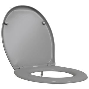 vidaXL Toilet s&aelig;de Gr&aring; 47 x 37 x 4 cm Duroplast