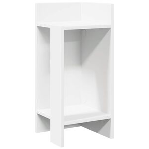 vidaXL sidebord med hylde Hvid 25,5x27x60 cm