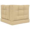vidaXL Udend&oslash;rs Sofa Pude 3 pcs Beige Polyester