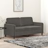 vidaXL 2-personers sofa 140 cm fl&oslash;jl m&oslash;rkegr&aring;
