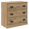 vidaXL Sideboards med skuffe 3 pcs Gammelt tr&aelig; 70 x 35,5 x 67,5 cm