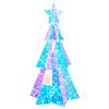 vidaXL Prismatisk iriserende LED-juletr&aelig; Flerfarvet &Oslash; 20 x 38 cm
