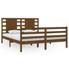 vidaXL sengeramme 160x200 cm massivt fyrretr&aelig; gyldenbrun