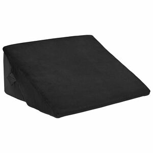 vidaXL Vinkelpude Sort 55 x 55 x 26 cm Memory Skum