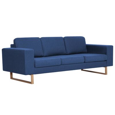 vidaXL 3-personers sofa i stof blå