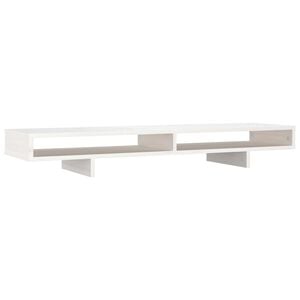 vidaXL sk&aelig;rmholder 100x27x14 cm massivt fyrretr&aelig; hvid