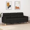 vidaXL 3-personers sofa 180 cm stof sort