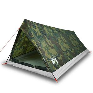 vidaXL 2-personers campingtelt vandt&aelig;t camouflage