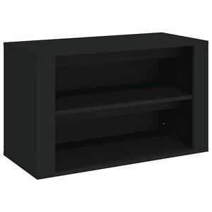 vidaXL skoreol 75x35x45 cm konstrueret tr&aelig; sort