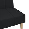 vidaXL 2-personers sovesofa stof sort