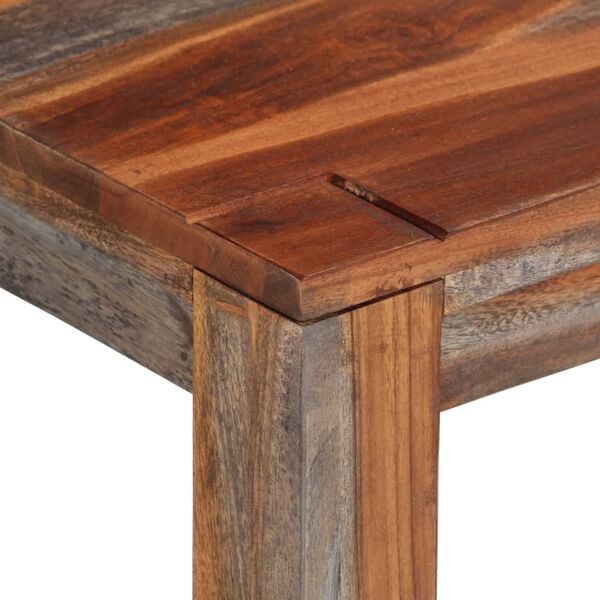 vidaXL b&aelig;nk med rygl&aelig;n 160 cm massivt akacietr&aelig; gr&aring;