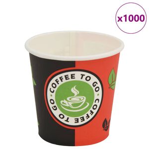 vidaXL engangskaffekrus 1000 stk. papir 120 ml (4 oz)