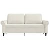 vidaXL 2-personers sofa 140 cm velour cremefarvet