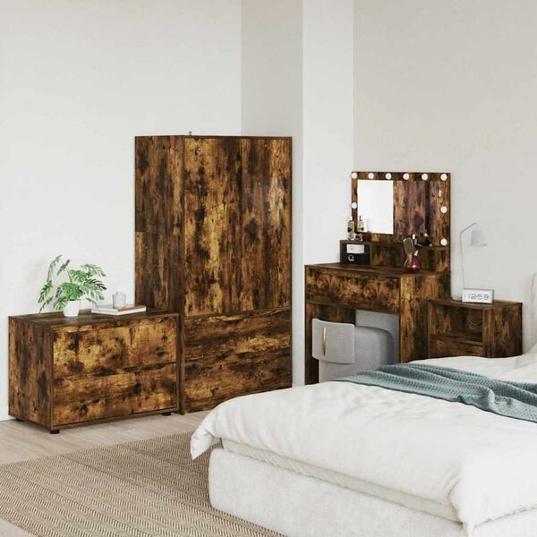 vidaXL Opbevaringsskab R&oslash;get eg 80 x 48 x 57 cm Konstrueret tr&aelig;