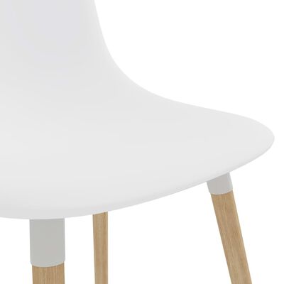 vidaXL spisebordsstole 4 stk. plastik hvid