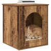 vidaXL Kat Hus Gammelt tr&aelig; 53 x 52 x 62 cm Konstrueret tr&aelig;
