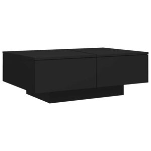 vidaXL sofabord 90x60x31 cm konstrueret tr&aelig; sort