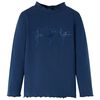 Lang&aelig;rmet T-shirt til b&oslash;rn str. 104 marinebl&aring;