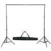 vidaXL fotostudiesæt med lampesæt + baggrund og reflektor