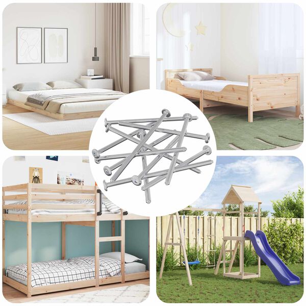 vidaXL M&oslash;belskruer 800 pcs S&oslash;lv St&aring;l