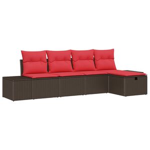 vidaXL Sofa S&aelig;t 4 stk. polyrattan