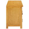 vidaXL tv-skab 120x35x48 cm massivt egetr&aelig;