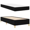 vidaXL Sengestel med madras Sort 80 x 200 cm Stof