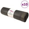 vidaXL affaldsposer med lukkesnor 250 stk. 120 l sort
