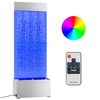 151400 vidaXL bobles&oslash;jle med RGB LED'er 110 cm rustfrit st&aring;l og akryl