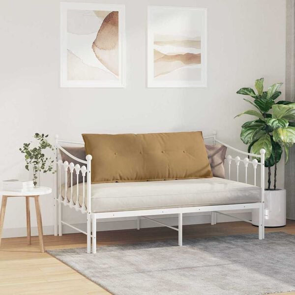 vidaXL Rygpude Brun 120 x 50 cm Velourstof
