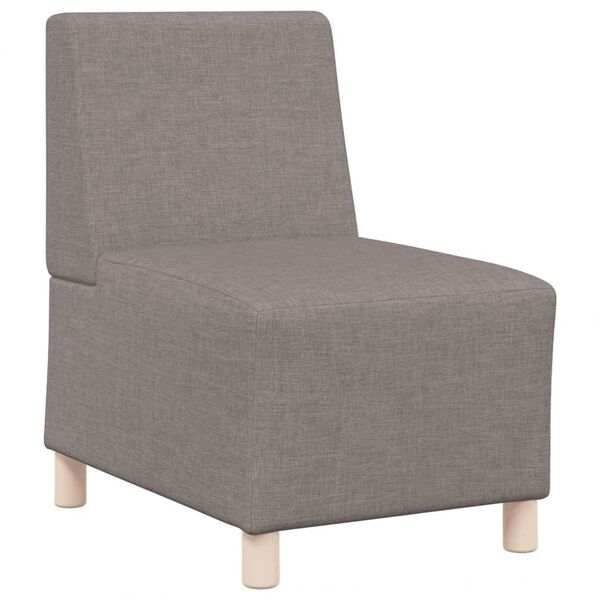 vidaXL modul&aelig;r sofa uden arml&aelig;n taupe 55 cm stof