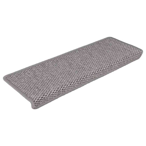 vidaXL selvkl&aelig;bende trappem&aring;tter 30 stk. 65x21x4 cm sisal-look s&oslash;lv
