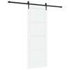 vidaXL Skyded&oslash;r ORKDAL 78 x 211 cm Konstrueret tr&aelig; Hvid og sort