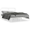 vidaXL sengeramme med sengegavl 150x200 cm metal hvid