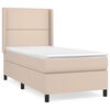 vidaXL kontinentalseng 80x200 cm kunstl&aelig;der cappuccinofarvet