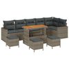 vidaXL Havesofa S&aelig;t 10 stk. Gr&aring; polyrattan