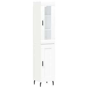 vidaXL skab 34,5x34x180 cm konstrueret tr&aelig; hvid