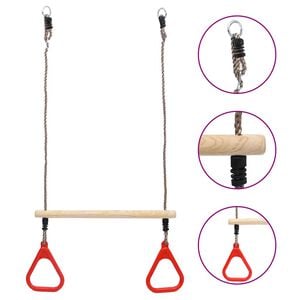 vidaXL trapezgynge med ringe