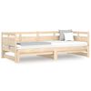 vidaXL daybed med udtr&aelig;k 2x(80x200) cm massivt fyrretr&aelig;
