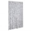 vidaXL insektgardin 118x200 cm chenille hvid og gr&aring;
