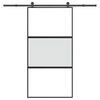 vidaXL skyded&oslash;r med hardwares&aelig;t 102,5x205 cm h&aelig;rdet glas og aluminium