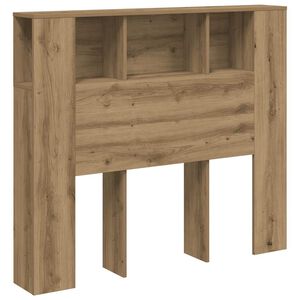 vidaXL sengegavl 120x19x104,5 cm konstrueret tr&aelig; kunsteg