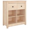 vidaXL sk&aelig;nk 70x35x80 cm massivt fyrretr&aelig;