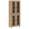 vidaXL Highboard 2 pcs Artisan Egetr&aelig; 69,5 x 34 x 180 cm