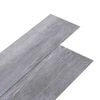 vidaXL Gulvplanker Mat tr&aelig; gr&aring; 2,51 m&sup2; 18 stk. PVC