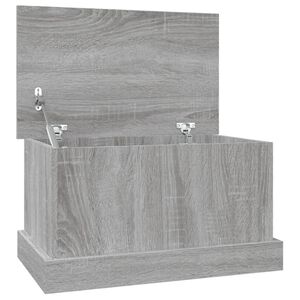 vidaXL opbevaringskasse 50x30x28 cm konstrueret tr&aelig; gr&aring; sonoma-eg